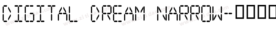 Digital dream Narrow字体转换